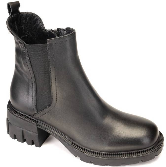 Ботильоны 109009-black-2 кожа-байка черный